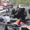 Mitch Evans made a winning return to action in the Toyota Racing Series as he claimed victory in race one at Hampton Downs. Evans was chased home by Alex Lynn, following a restart for a first lap crash that saw Bruno Bonifacio fly into the air over the back of Jann Mardenborough.