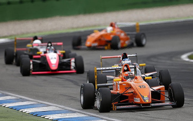 Picariello's number 15 machine leading the pack became a very familiar sight in 2013 (Photo: ADAC Formel Masters)